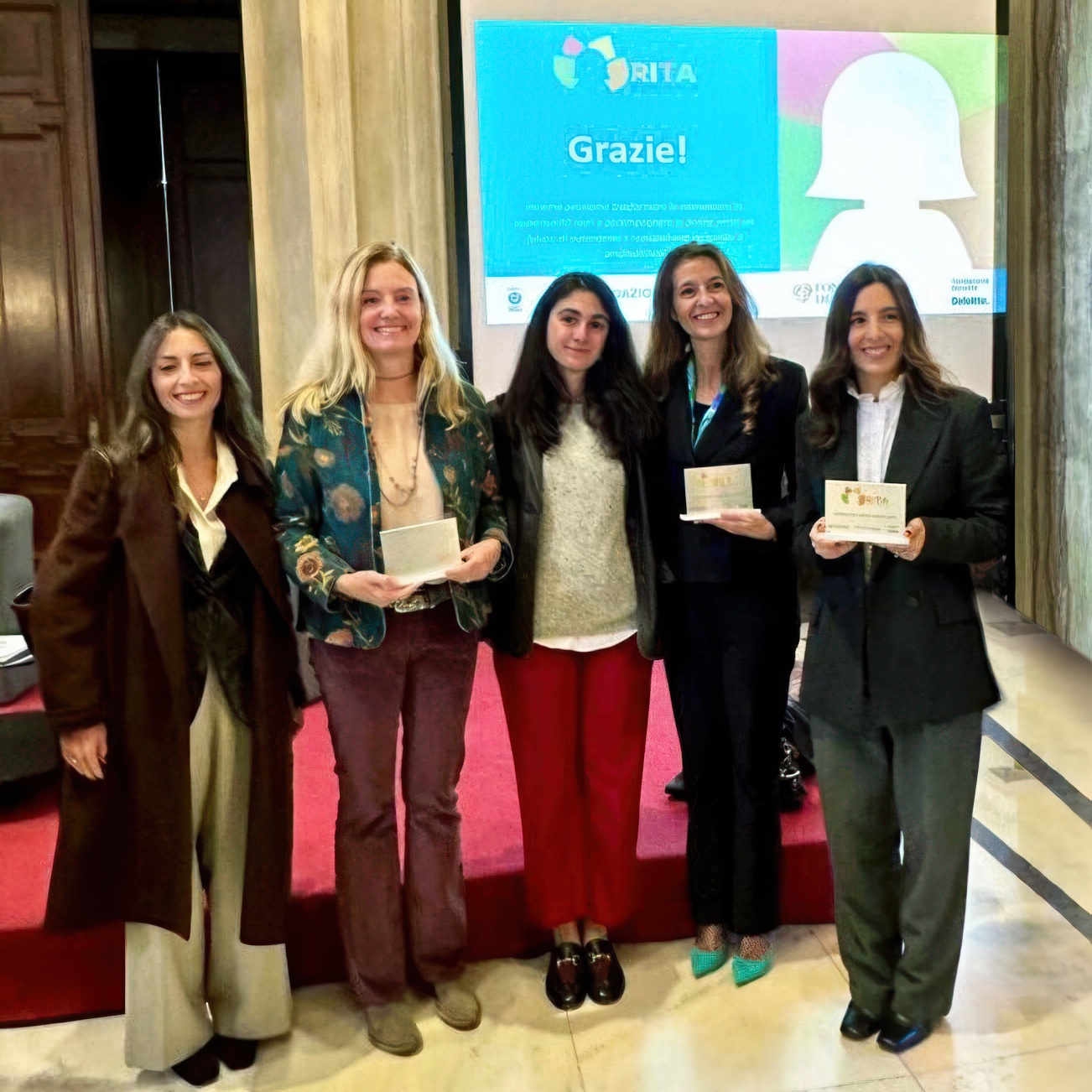 Award winners at the R.I.T.A. Women Inclusion Award 2025, including Magic Spa CEO Mara Galli, celebrating inclusion and female empowerment