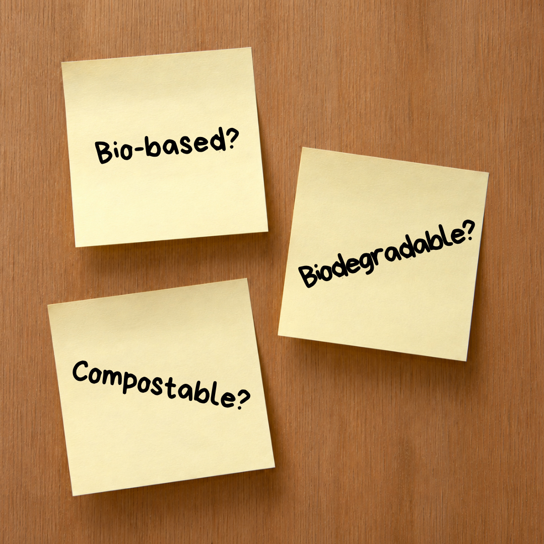 Bio-based, biodegradable and compostable materials: key differences