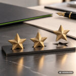 Three gold stars representing the highest Legality Rating achieved by Magic SpA